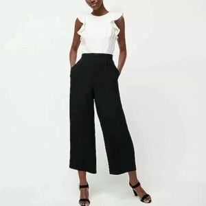 J. Crew Colorblocked sleeveless ruffle jumpsuit